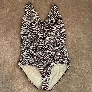 Zebra Print One Piece